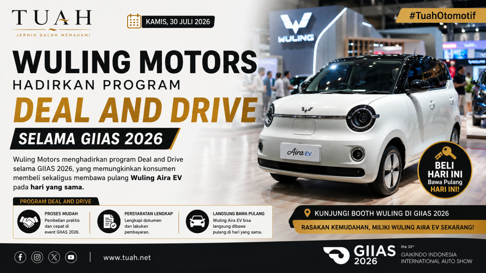 Wuling Aira EV Bisa Langsung Dibawa Pulang di GIIAS 2026, Hadir Edisi Toy Story 5 yang Hanya 300 Unit